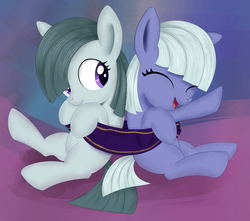 Size: 2554x2256 | Tagged: safe, artist:kas92, limestone pie, marble pie, g4, clothes, filly, pie sisters, scarf