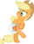 Size: 1549x2000 | Tagged: dead source, safe, artist:cupcakescankill, applejack, earth pony, pony, g4, bipedal, diaper, female, non-baby in diaper, simple background, solo, transparent background, vector