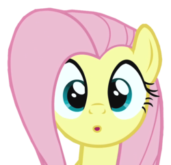 Size: 682x657 | Tagged: safe, artist:kuren247, fluttershy, pony, g4, female, oooooh, simple background, solo, transparent background, vector