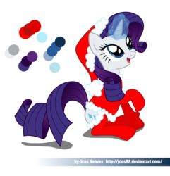 Size: 1919x1992 | Tagged: safe, artist:jcosneverexisted, rarity, pony, unicorn, g4, christmas, clothes, female, hat, mare, simple background, socks, solo, transparent background