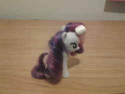 Size: 2048x1536 | Tagged: safe, rarity, pony, g4, brushable, irl, marshmallow, photo, solo, toy