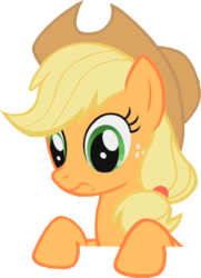 Size: 448x620 | Tagged: safe, applejack, pony, g4, applestare, female, simple background, solo, transparent background, vector
