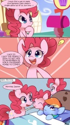 Size: 700x1251 | Tagged: safe, artist:solar-slash, pinkie pie, rainbow dash, g4, my little pony: friendship is magic, wonderbolts academy, clone, comic, pinkie clone