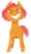 Size: 400x686 | Tagged: safe, artist:lenorespacey, babs seed, g4, female, filly, foal, simple background, sneer, solo, transparent background