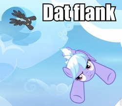 Size: 823x715 | Tagged: safe, edit, edited screencap, screencap, cloudchaser, thunderlane, pegasus, pony, g4, my little pony: friendship is magic, wonderbolts academy, butt, caption, dat ass, female, image macro, male, mare, meme, out of context, plot, stallion