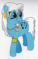 Size: 854x1309 | Tagged: safe, artist:iamallyballybee, atlantis, atlantis: the lost empire, disney, heart of atlantis, kida, ponified