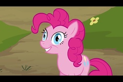 Size: 960x640 | Tagged: safe, screencap, pinkie pie, g4, too many pinkie pies, derp, sweat