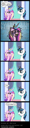 Size: 435x1833 | Tagged: safe, artist:innuendo88, artist:niban-destikim, princess cadance, shining armor, g4, comic, shining armor is a goddamn moron, spanish, translation