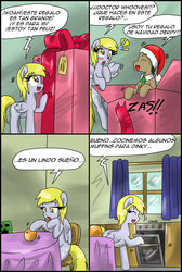 Size: 733x1089 | Tagged: safe, artist:ciriliko, artist:innuendo88, derpy hooves, doctor whooves, time turner, pegasus, pony, g4, creeper, doctor who, female, mare, spanish, translation, zas