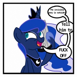 Size: 800x800 | Tagged: safe, princess luna, g4, exploitable meme, luna phone meme, meme