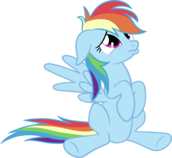 Size: 900x826 | Tagged: safe, rainbow dash, pony, g4, female, pouting, simple background, solo, transparent background, vector