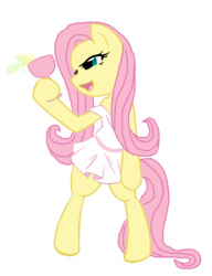 Size: 684x892 | Tagged: safe, artist:bamboodog, edit, editor:bluekitty16, fluttershy, g4, classical, clothes, dionysus, dress, drunk, drunkershy, toga, wine