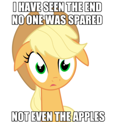 Size: 1024x1069 | Tagged: safe, applejack, earth pony, pony, g4, female, image macro, solo