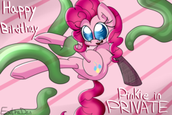 Size: 6000x4000 | Tagged: safe, artist:extradan, pinkie pie, earth pony, pony, g4, butt, female, mare, pinkie in private, plot, tentacles