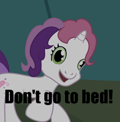 Size: 474x483 | Tagged: safe, sweetie belle (g3), g3, g3.5, don't go to bed, go to bread