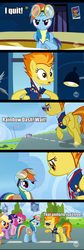 Size: 500x1487 | Tagged: safe, applejack, pinkie pie, spitfire, twilight sparkle, pegasus, pony, g4, my little pony: friendship is magic, wonderbolts academy, captain of the wonderbolts, clothes, comic, drill sergeant, necktie, spitfire's office, spitfire's tie, suit, uniform, wonderbolts dress uniform