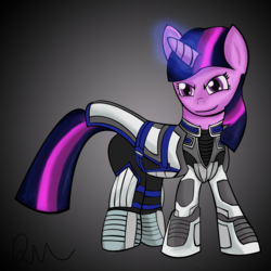 Size: 1400x1400 | Tagged: safe, artist:raritykaiba, twilight sparkle, g4, cosplay, crossover, liara t'soni, mass effect