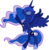 Size: 4000x4065 | Tagged: safe, artist:akili-amethyst, princess luna, pony, g4, female, simple background, solo, transparent background, vector