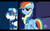 Size: 1024x640 | Tagged: safe, screencap, fast clip, manerick, rainbow dash, g4, wonderbolts academy, black bars, letterboxing, maverick, wonderbolt trainee uniform, youtube caption