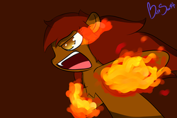 Size: 1200x800 | Tagged: safe, artist:boltswift, 30 minute art challenge, fire, ponified