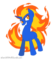 Size: 798x846 | Tagged: safe, artist:atomickitten10, 30 minute art challenge, fire, ponified