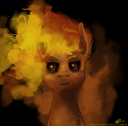 Size: 750x741 | Tagged: safe, artist:ninthsphere, elemental, 30 minute art challenge, fire, ponified
