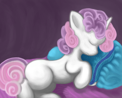 Size: 1250x1000 | Tagged: safe, artist:dread555, sweetie belle, g4, sleeping