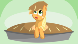 Size: 10667x6000 | Tagged: safe, artist:synthrid, applejack, g4, absurd resolution, micro, pie