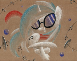 Size: 1143x896 | Tagged: safe, artist:getchanoodlewet, dj pon-3, vinyl scratch, g4, traditional art