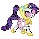 Size: 80x80 | Tagged: safe, artist:kevfin, rarity, pony, unicorn, g4, sleepless in ponyville, camping outfit, female, mare, simple background, solo, sprite, transparent background