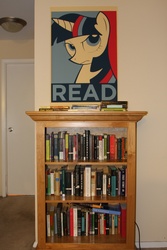 Size: 1200x1800 | Tagged: safe, twilight sparkle, g4, book, hope poster, photo, poster