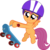 Size: 5737x5729 | Tagged: safe, artist:deadparrot22, scootaloo, pegasus, pony, g4, my little pony: friendship is magic, sleepless in ponyville, absurd resolution, female, filly, foal, helmet, scooter, simple background, solo, transparent background, vector