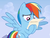 Size: 440x334 | Tagged: safe, screencap, rainbow dash, g4, wonderbolts academy, letter