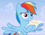 Size: 438x344 | Tagged: safe, screencap, rainbow dash, g4, wonderbolts academy, letter