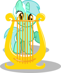 Size: 2946x3499 | Tagged: safe, artist:up1ter, lyra heartstrings, pony, g4, filly, lyre, simple background, solo, transparent background, vector