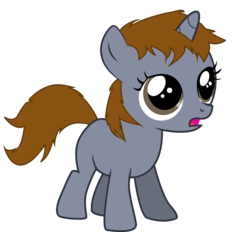 Size: 3396x3155 | Tagged: safe, artist:slowlearner46, oc, oc only, oc:littlepip, pony, unicorn, fallout equestria, g4, fallout, fanfic, fanfic art, female, filly, filly littlepip, hooves, horn, open mouth, show accurate, simple background, solo, transparent background