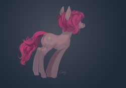 Size: 500x352 | Tagged: safe, artist:cabyowl, pinkie pie, earth pony, pony, g4, alternate hairstyle, female, solo