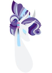 Size: 750x1050 | Tagged: safe, artist:kouenli, rarity, crystal pony, pony, unicorn, g4, bust, crystal rarity, crystallized, eyes closed, female, horn, lineless, mare, portrait, profile, simple background, solo, transparent background