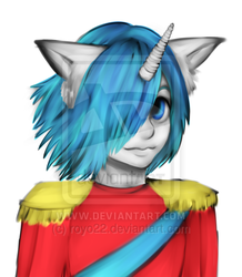 Size: 400x458 | Tagged: dead source, safe, artist:royo22, shining armor, anthro, g4, deviantart watermark, human facial structure, male, obtrusive watermark, solo, watermark