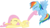 Size: 10580x6000 | Tagged: safe, artist:sakatagintoki117, fluttershy, rainbow dash, dragon quest, g4, my little pony: friendship is magic, absurd resolution, simple background, tail bite, transparent background, vector