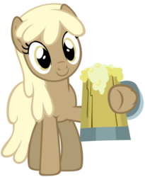 Size: 500x611 | Tagged: safe, artist:adcoon, mjölna, earth pony, pony, g4, cider, female, mare, show accurate, simple background, solo, transparent background, vector