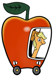 Size: 600x861 | Tagged: safe, applejack, worm, worm pony, g4, appleworm, busytown, female, simple background, solo, white background