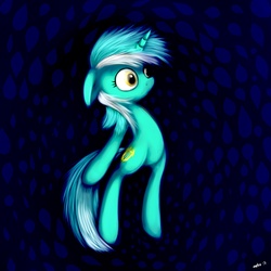 Size: 2000x2000 | Tagged: safe, artist:mcsadat, lyra heartstrings, pony, g4, abstract background, female, floppy ears, solo