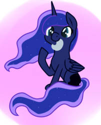 Size: 801x993 | Tagged: dead source, safe, artist:lostpegasister, princess luna, pony, g4, cutie mark, female, sitting, solo