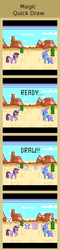 Size: 440x1820 | Tagged: safe, artist:zztfox, trixie, twilight sparkle, g4, comic, pixel art