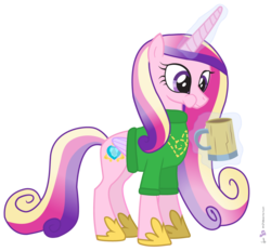 Size: 1075x996 | Tagged: safe, artist:dm29, princess cadance, pony, g4, clothes, female, mug, simple background, solo, sweater, transparent background, vector