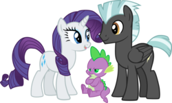 Size: 1153x692 | Tagged: safe, artist:ah-darnit, rarity, spike, thunderlane, dragon, pegasus, pony, unicorn, g4, female, friendzone, jealous, male, mare, ship:rarilane, shipping, simple background, stallion, straight, transparent background, vector