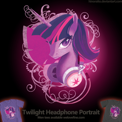 Size: 1299x1299 | Tagged: safe, artist:hinoraito, twilight sparkle, pony, g4, official, clothes, female, merchandise, solo, t-shirt, welovefine