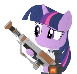 Size: 795x768 | Tagged: safe, artist:sefling, twilight sparkle, g4, crossover, fallout, fallout: new vegas, laer, old world blues, stealth suit mk ii