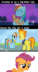 Size: 1022x1905 | Tagged: safe, rainbow dash, scootaloo, spitfire, g4